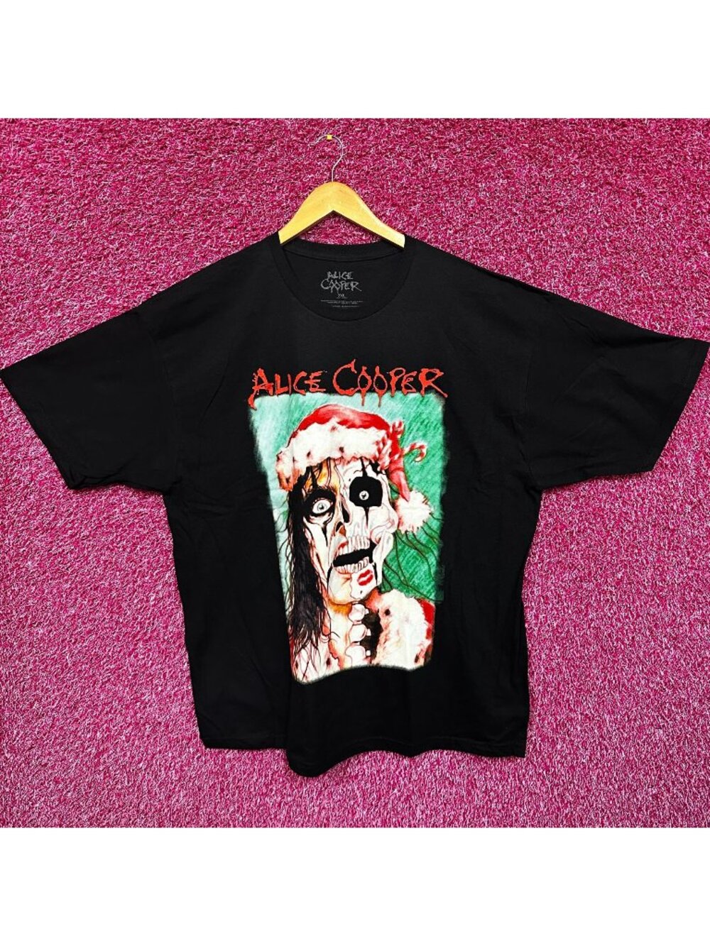 Alice Cooper Santa Claws is Coming to Town Xmas Album Tee 2X
